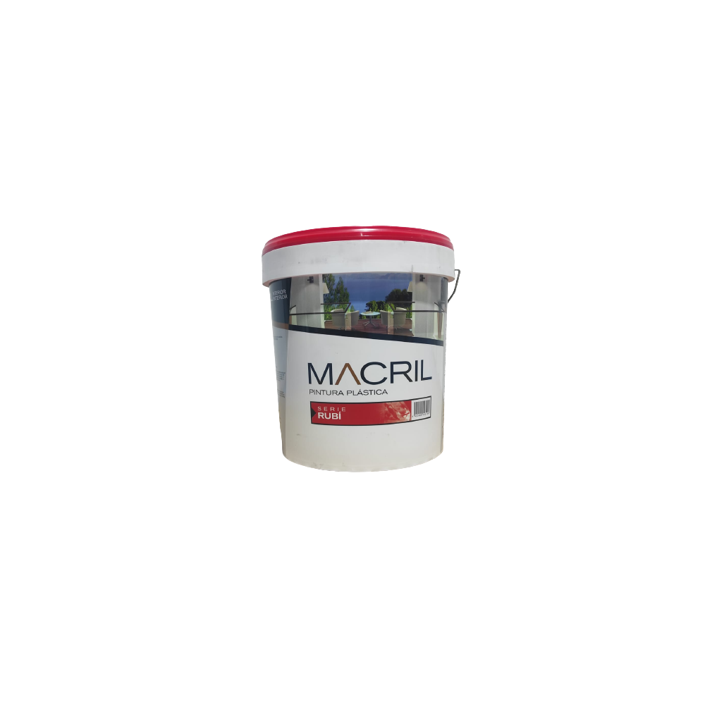 MACRIL PLAST. MATE SERIE RUBI BLANCO 14 L (baja)