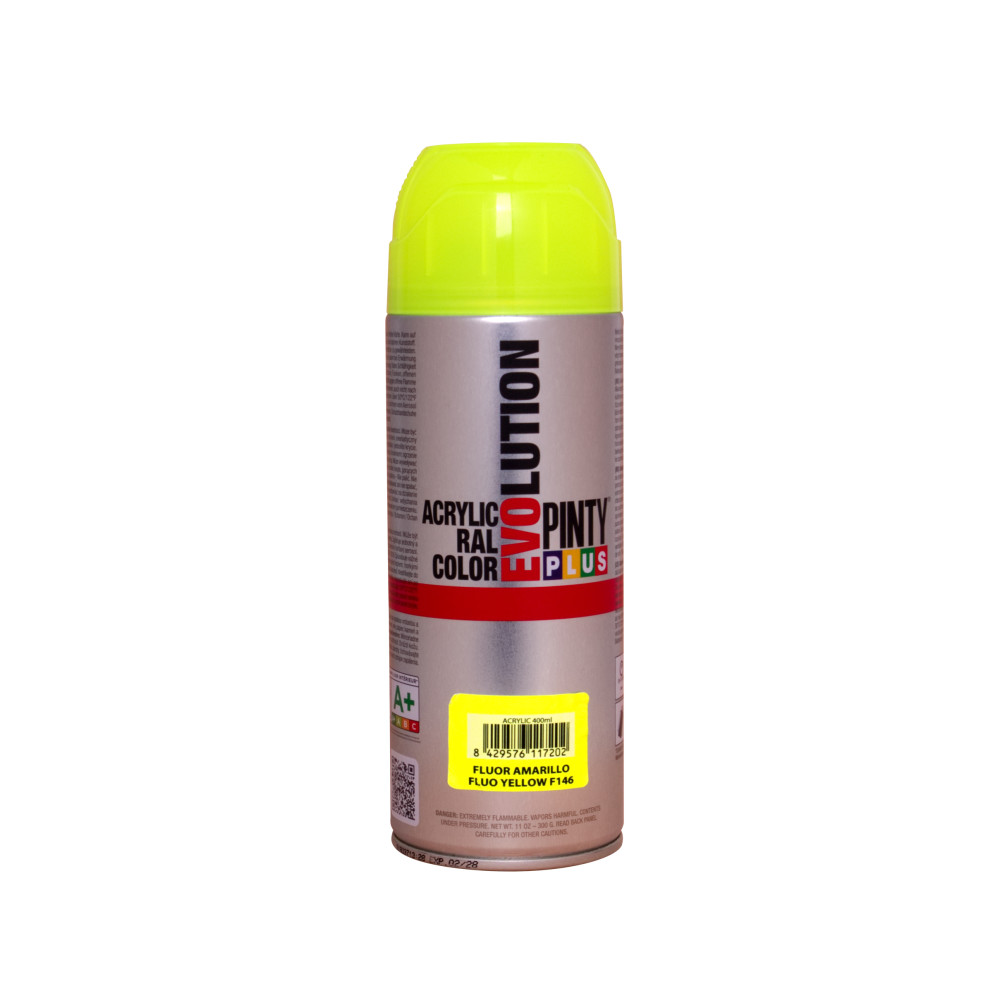 PINTYPLUS SPRAY EVOLUTION FLUORESCENTE F146 AMARILLO 400 ML