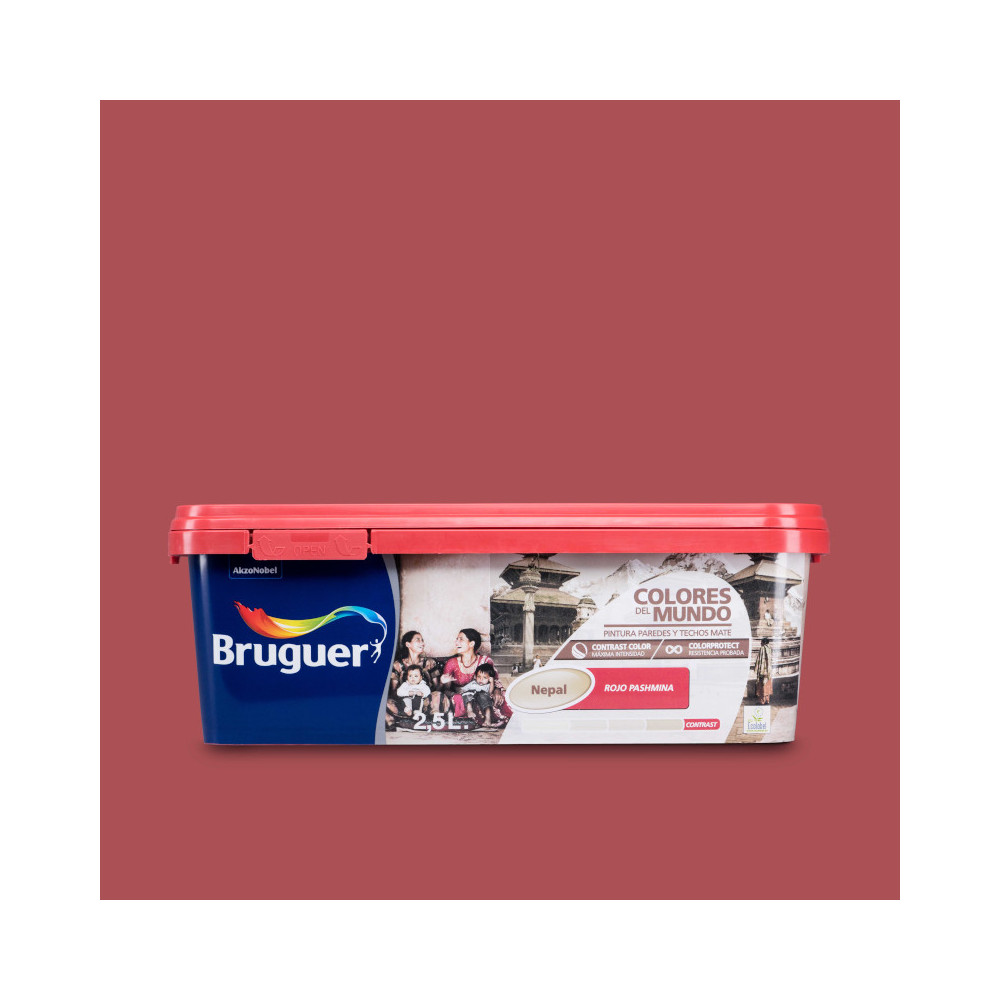 COLORES DEL MUNDO 995 NEPAL ROJO PASHMINA 2,5 L (baja)