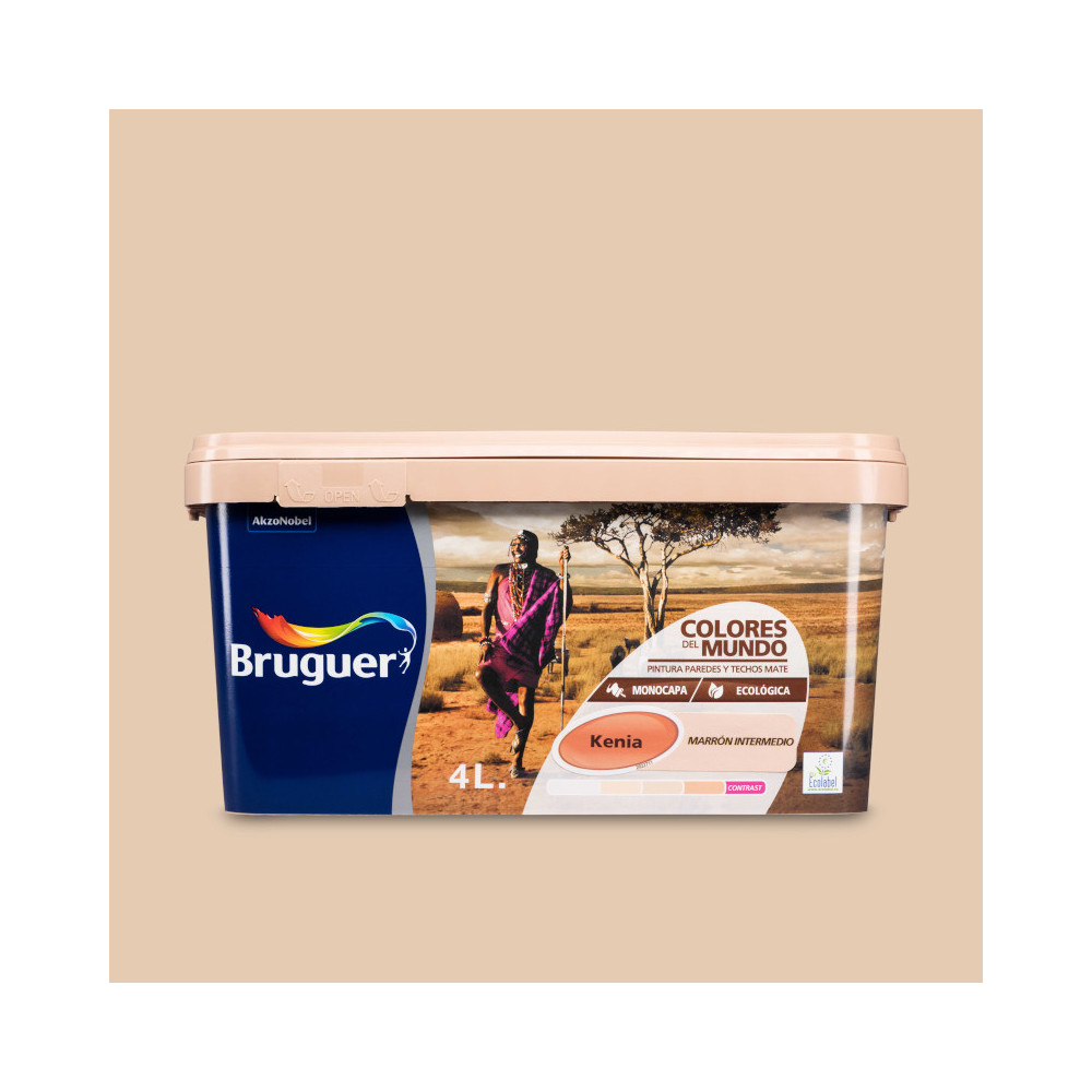 COLORES DEL MUNDO 913 KENIA MARRON INTERM. 4 L