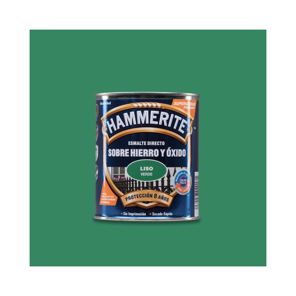 HAMMERITE LISO BRILLO VERDE 750 ML