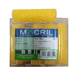 MACRIL 17811 MINI RODILLO D17 PORO 3 PICADOS 11 CM (10)