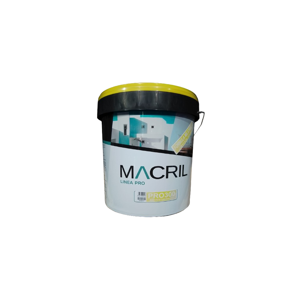 MACRIL PRO 300 REVESTIMIENTO LISO BLANCO ANTIMOHO 4 L