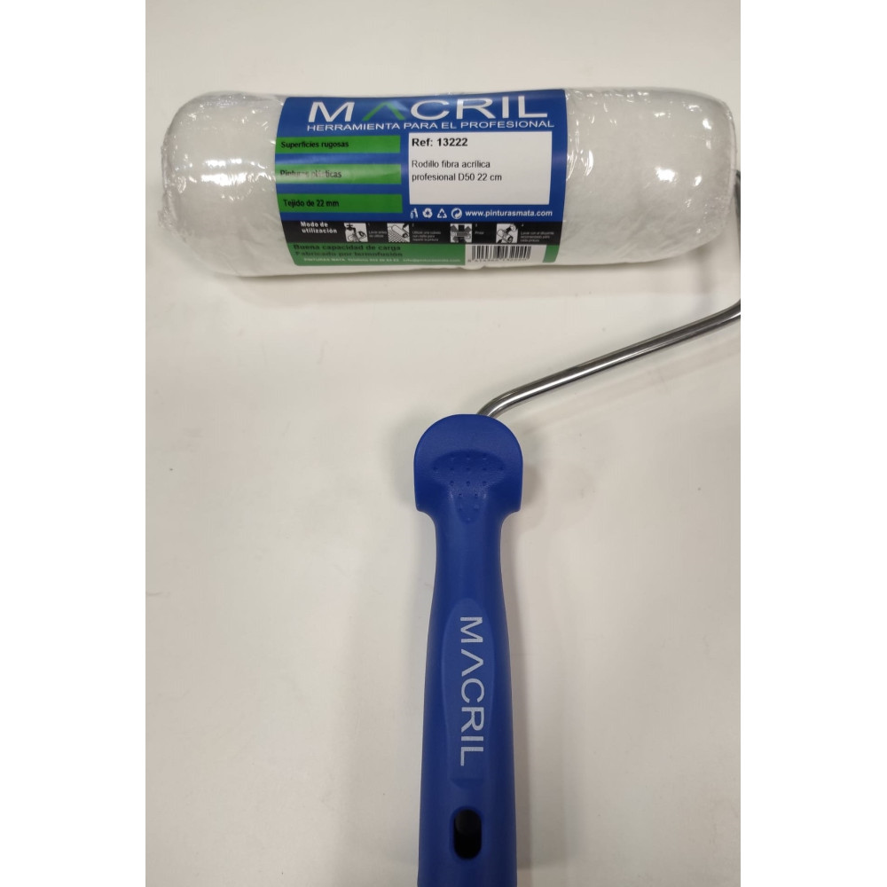MACRIL 13222 RODILLO FIBRA ACRILICA S/50 22 CM