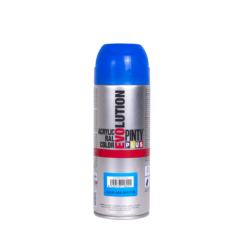 PINTYPLUS SPRAY EVOLUTION FLUORESCENTE F118 AZUL 400 ML