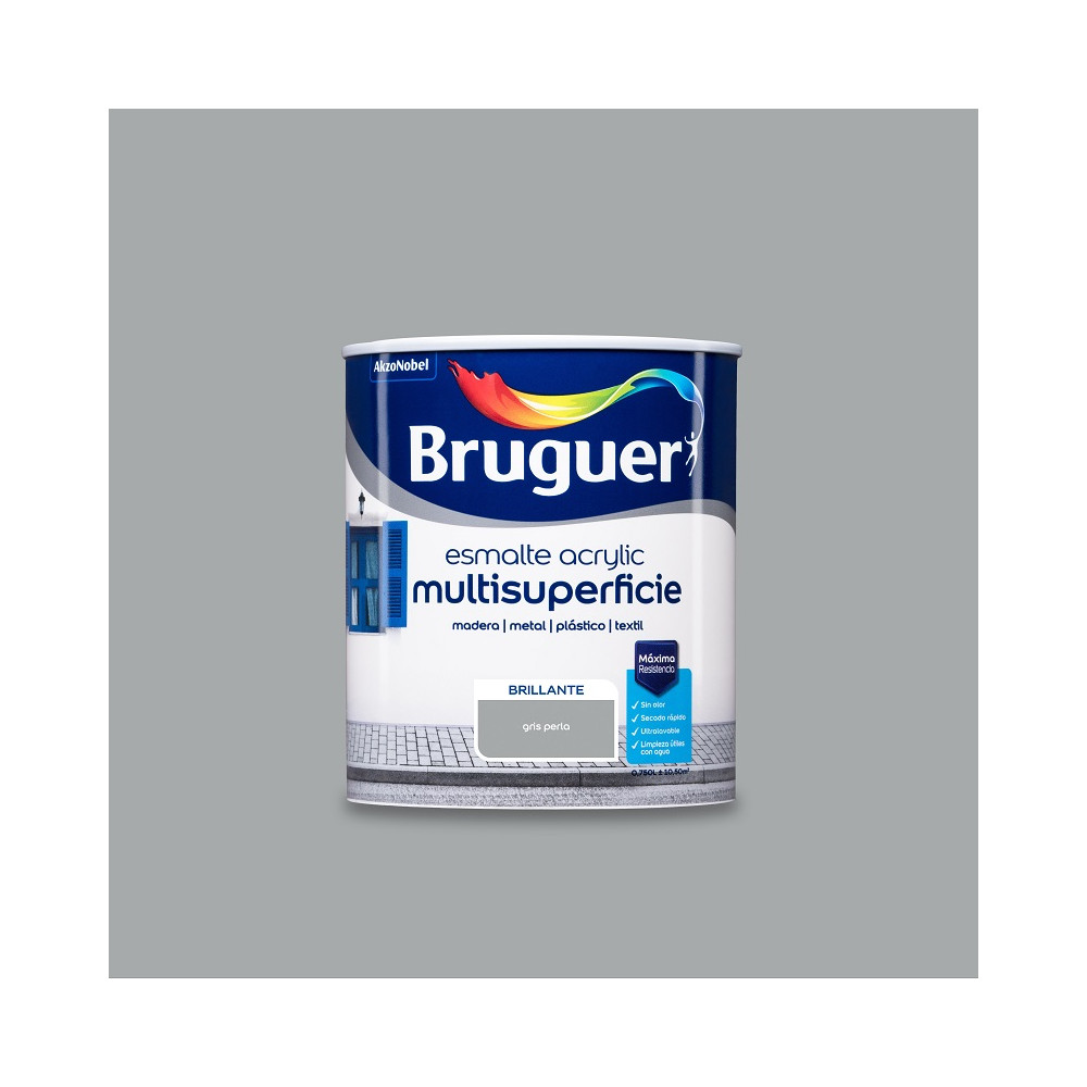 BRUGUER ACRYLIC BRILLO GRIS PERLA 0,75 L
