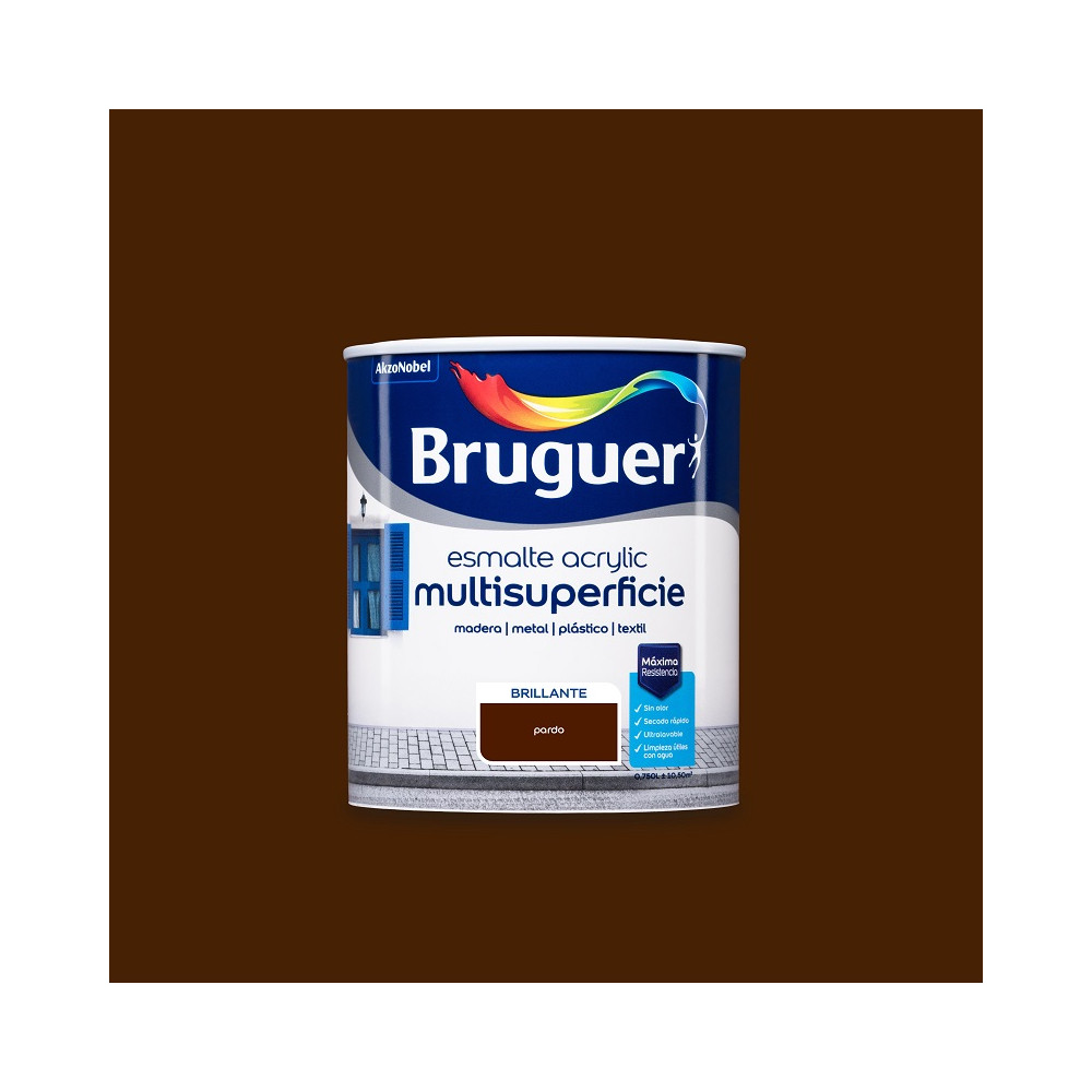 BRUGUER ACRYLIC BRILLO PARDO 0,75 L