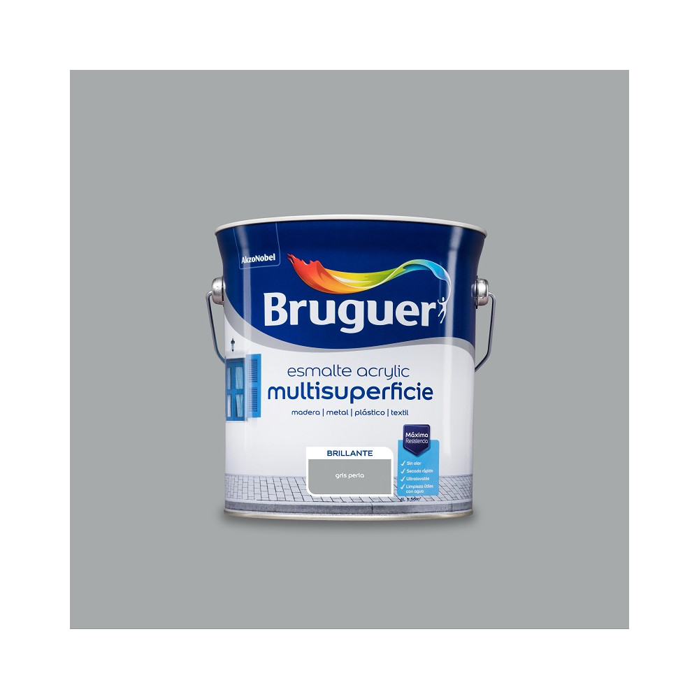 BRUGUER ACRYLIC BRILLO GRIS PERLA 4 L (baja)