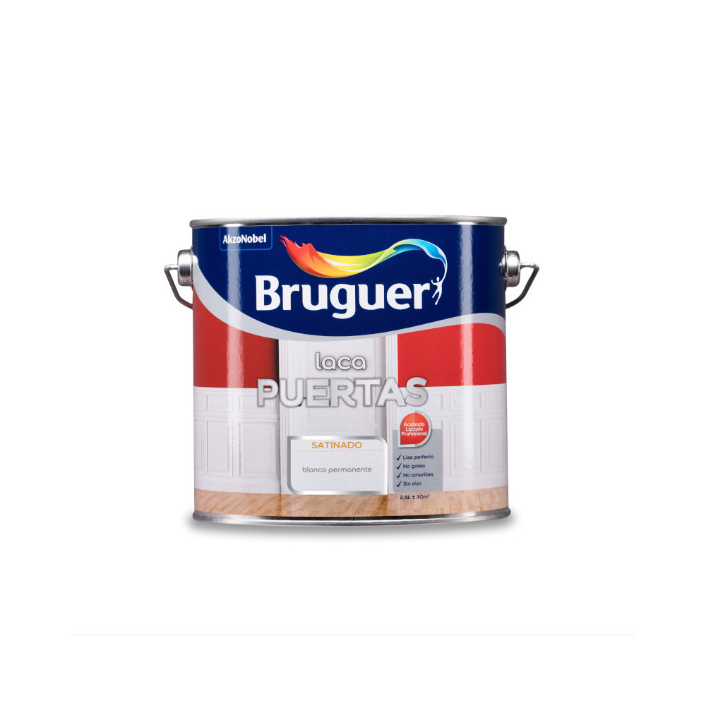 BRUGUER LACA PUERTAS AGUA SATINADA BCO PERMANENTE 2,5 L